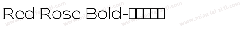 Red Rose Bold字体转换